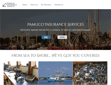 Tablet Screenshot of pamlico-insurance.com